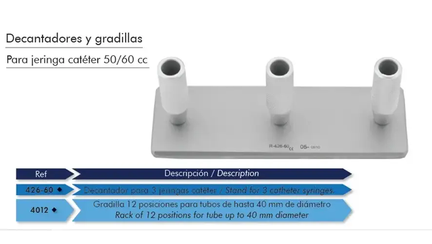 Decantadores y Gradillas